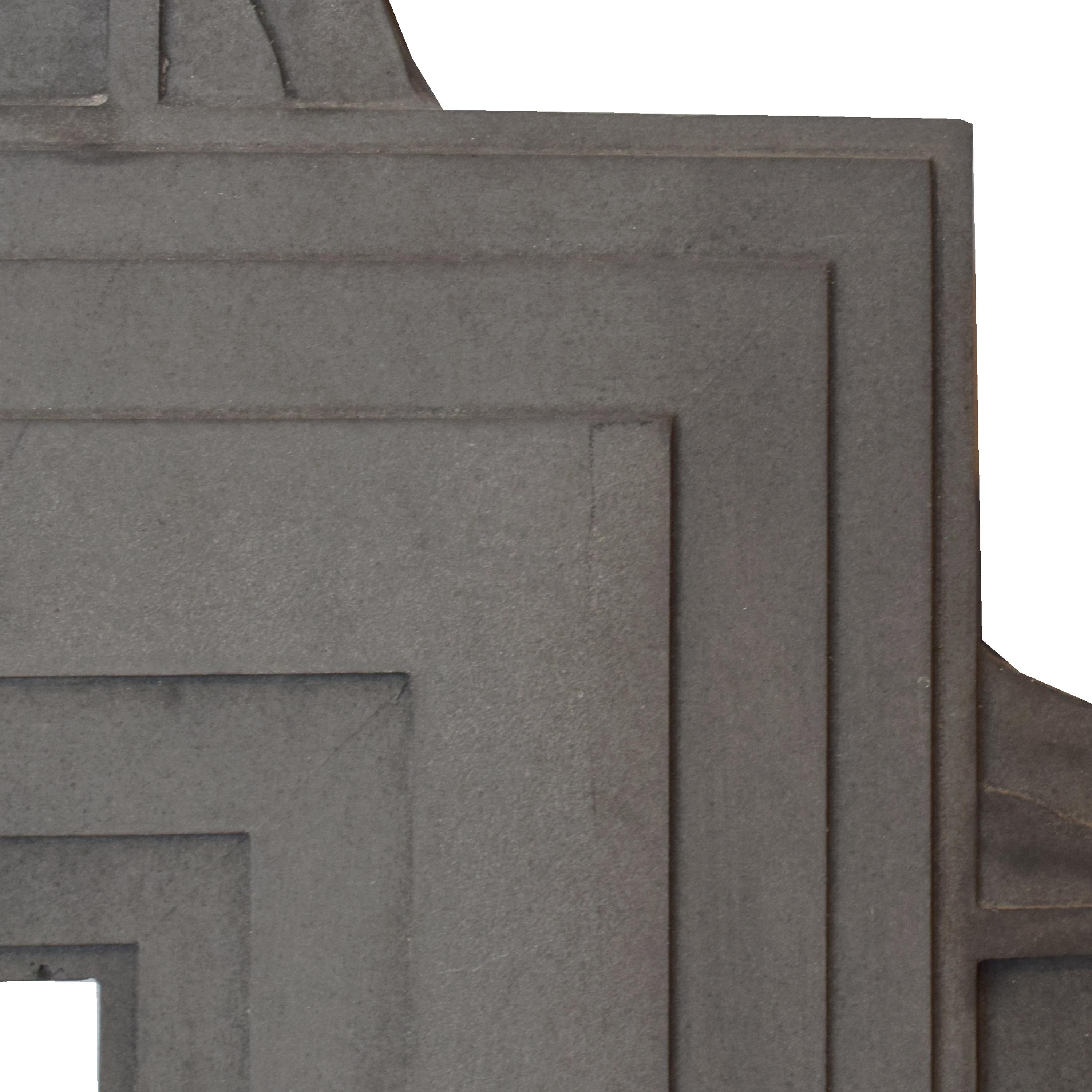 A Cast Aluminum Fragment from Chicago's Lake Shore Drive 38" W x 5.5" D x 39.5" H — United States, Circa 1937