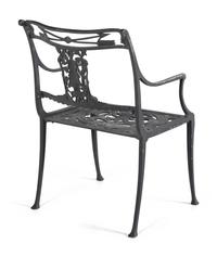 A Pair of Molla Cast Aluminum Diana the Huntress Garden Chairs