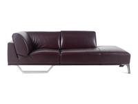 A Roche Bobois Leather-Upholstered Sectional Sofa