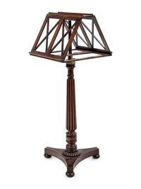 A Regency Mahogany Duet Music Stand