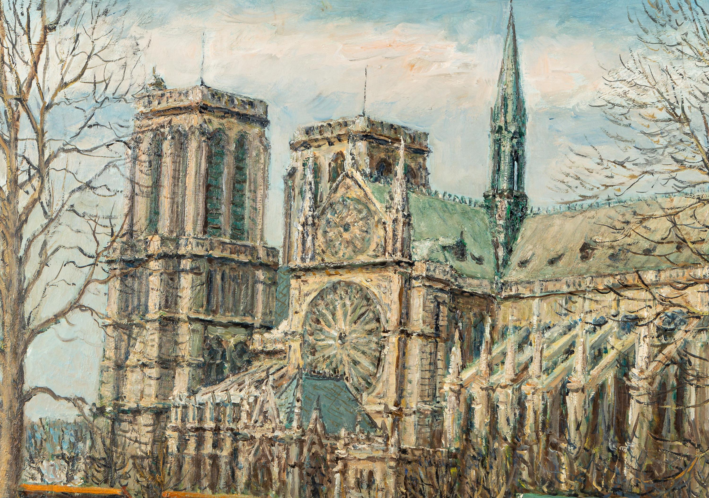 Notre Dame from Left Bank of the River Seine