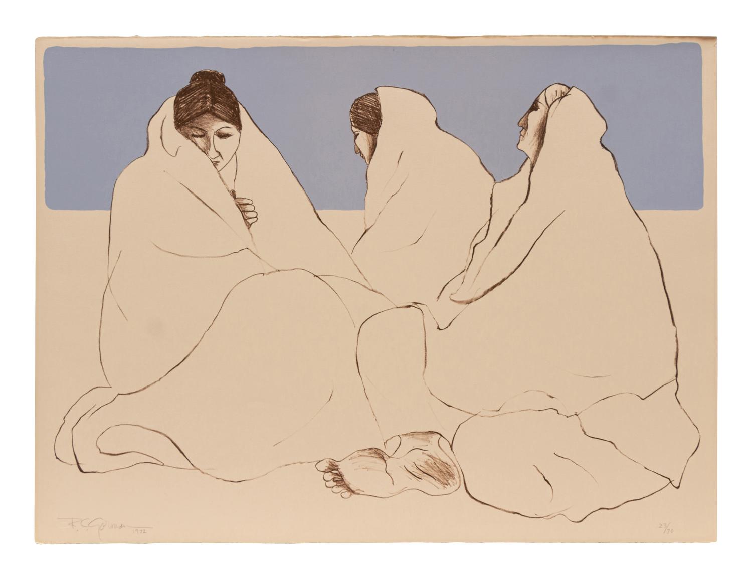 Complete Portfolio of Five Prints , Homage to Navajo Women , edition 23/70