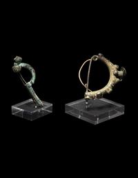 Two Villanovan Bronze Fibulae