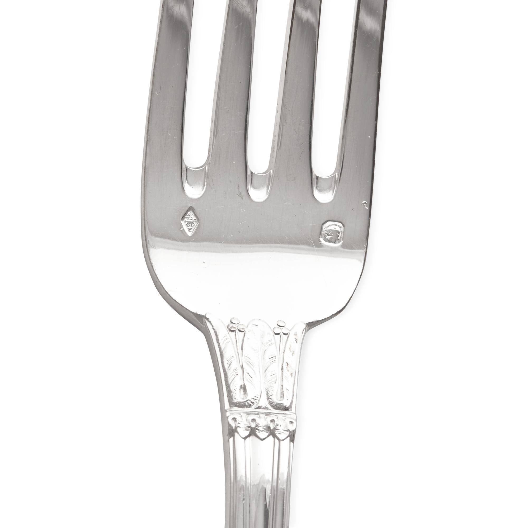 A French Silver Flatware Service