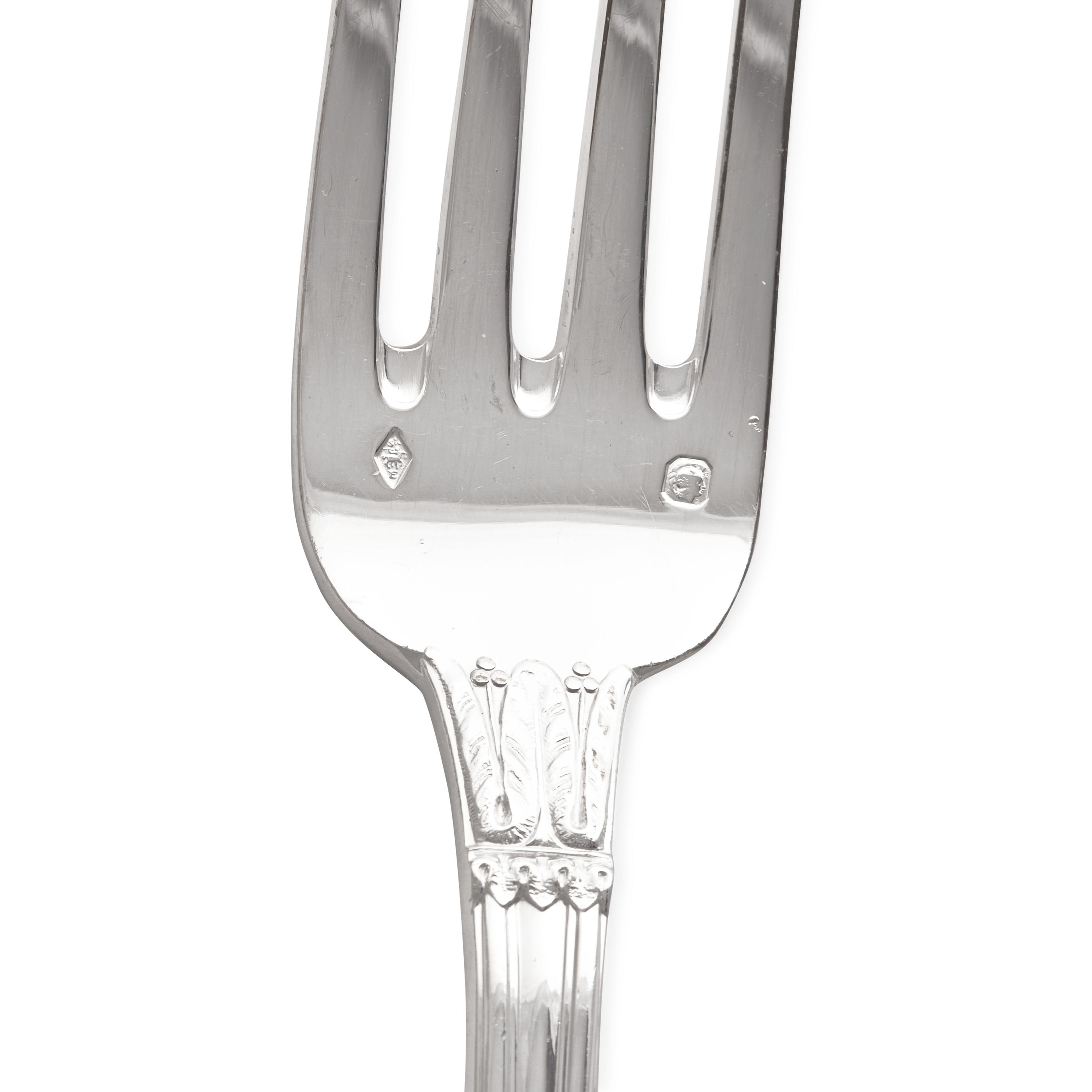 A French Silver Flatware Service