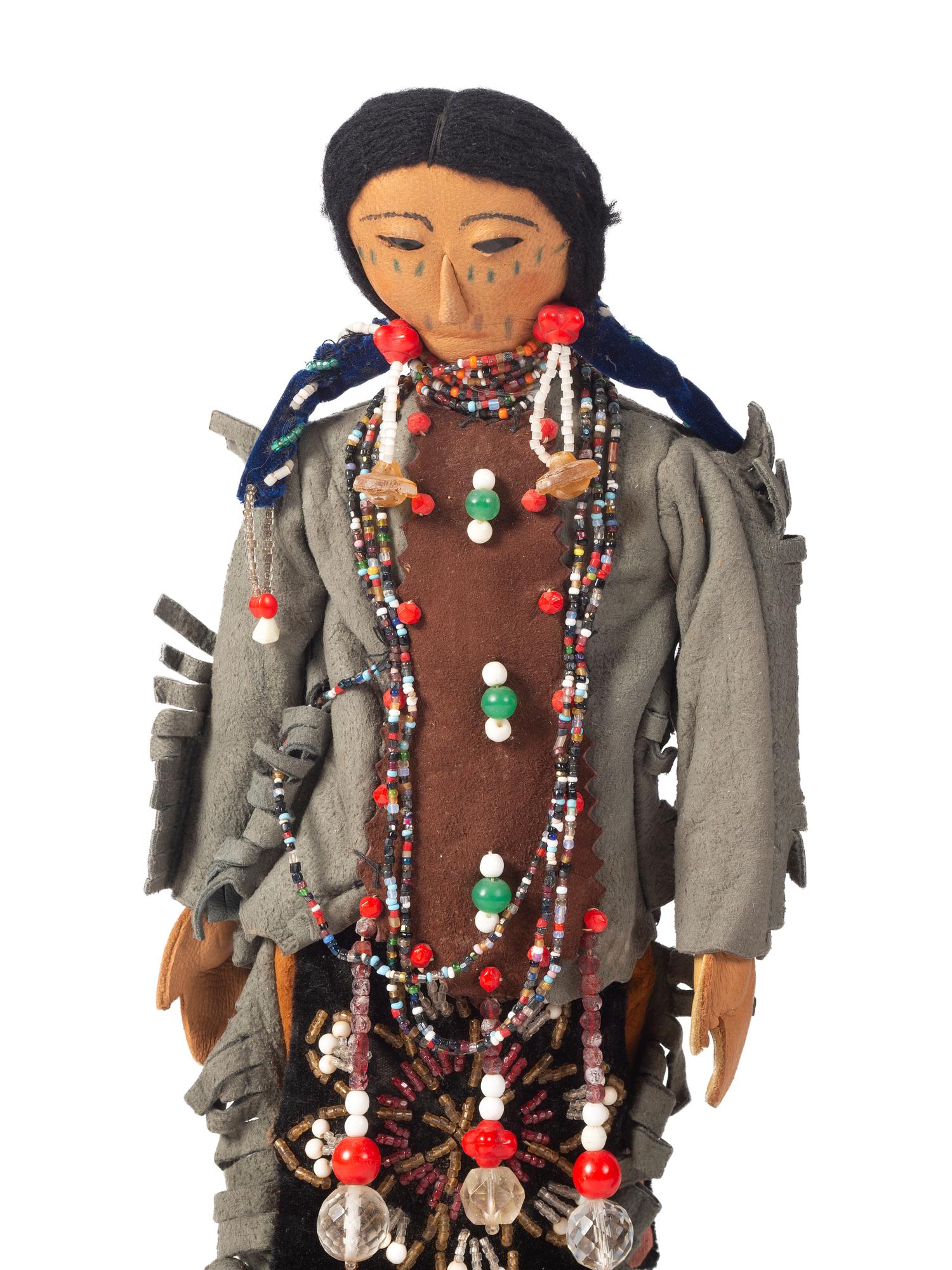 Beaded Hide Dolls