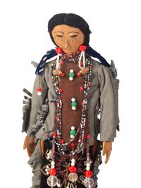 Beaded Hide Dolls