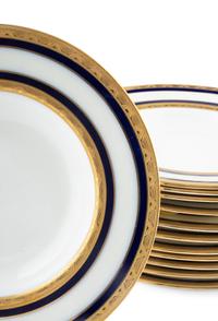 A Set of Twelve Mintons Porcelain Dinner Plates and Salad Plates