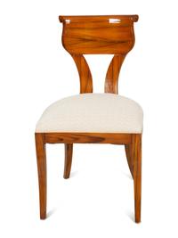 A Set of Four Biedermeier Style Dining Chairs