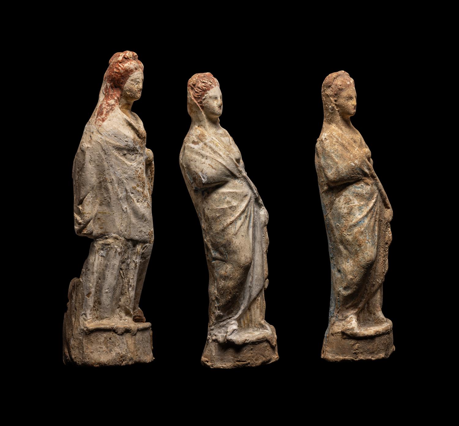 Three Boeotian Terracotta Figures