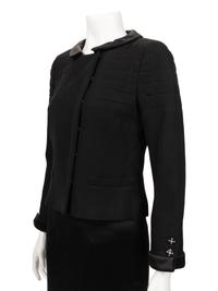 Chanel Quilted Skirt Suit Trimmed in Satin, Fall 2006