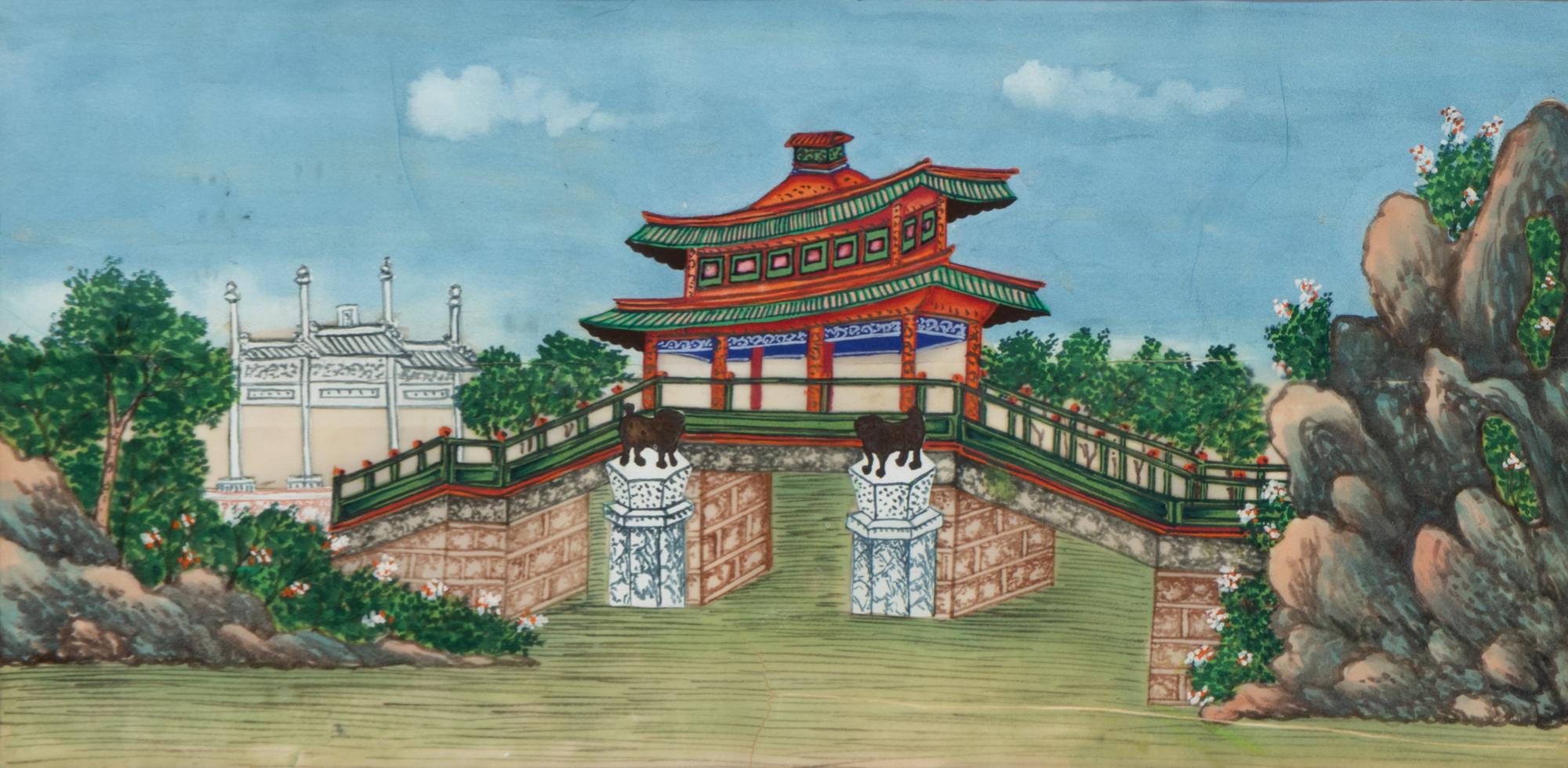 Five Chinese Export Paintings, Early-Mid 20th Century — 近代 外銷畫一組五幅