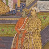 A Painting of Emperor Jahagir Enthroned, Delhi, Circa 1800