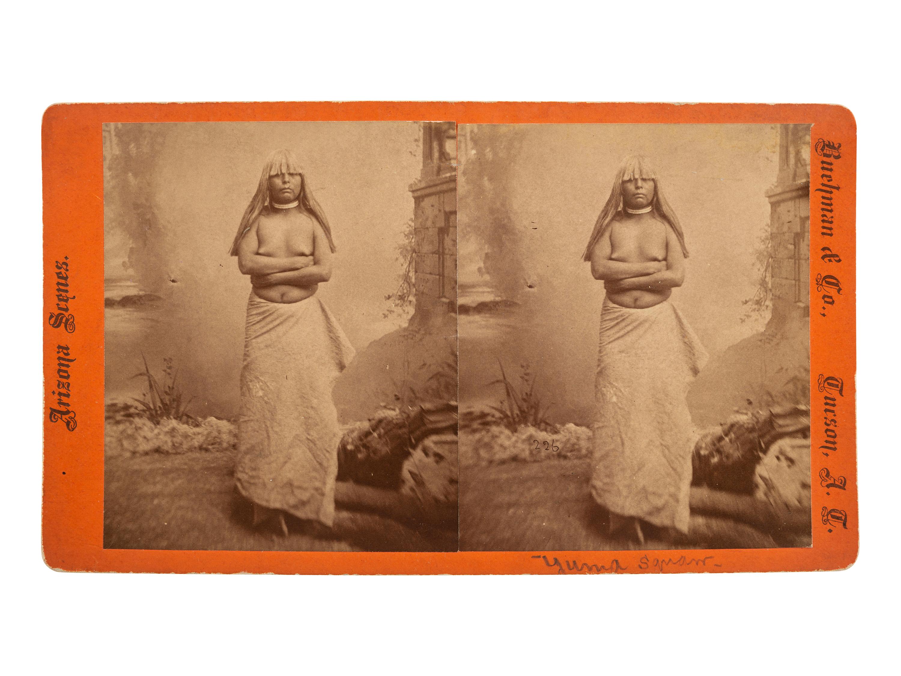 [NATIVE AMERICANS]. BONINE, E.A., and BUEHMAN & CO., photographers. A group of 3 photographs of Yuma women, comprising: