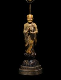 A Chinese Stone Lamp