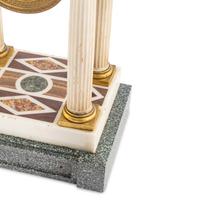 An Empire Style Specimen Marble Portico Clock
