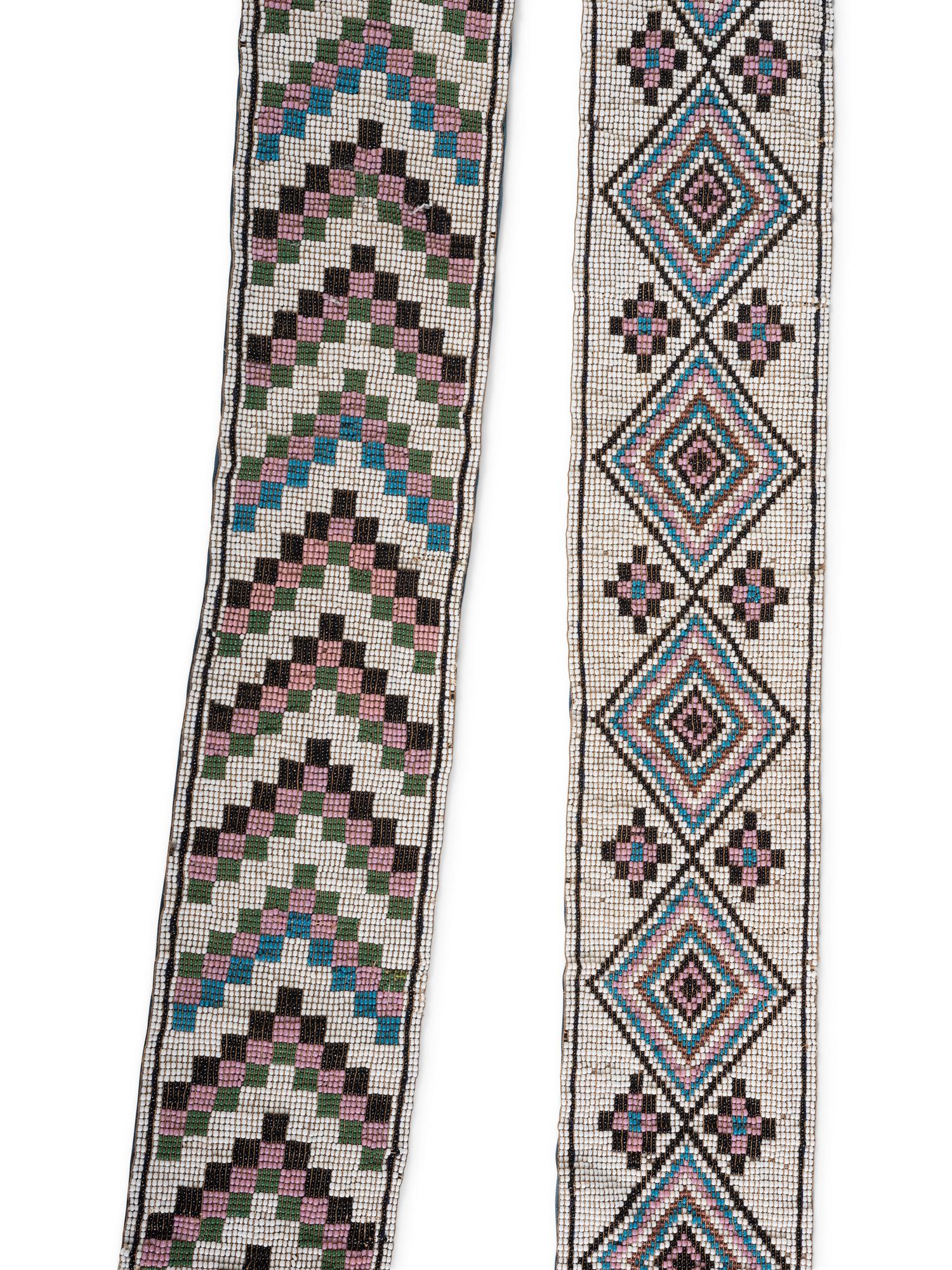Anishinaabe Child's Loom Beaded Bandolier Bag
