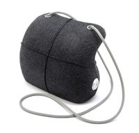 A Chanel Grey Quilted Wool Millenium Bag, 8 x 6 1/2 x 2 1/2 inches.