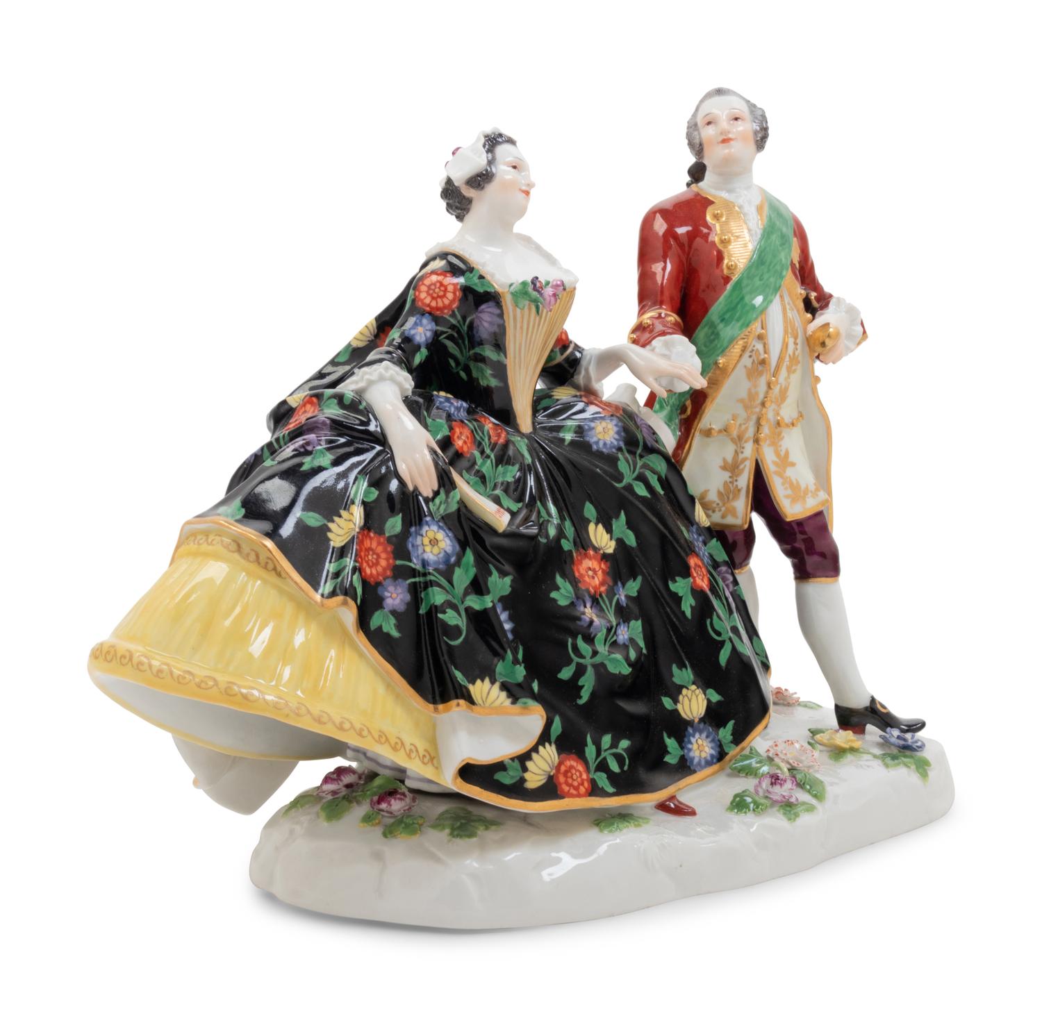 A Meissen Porcelain Figural Group
