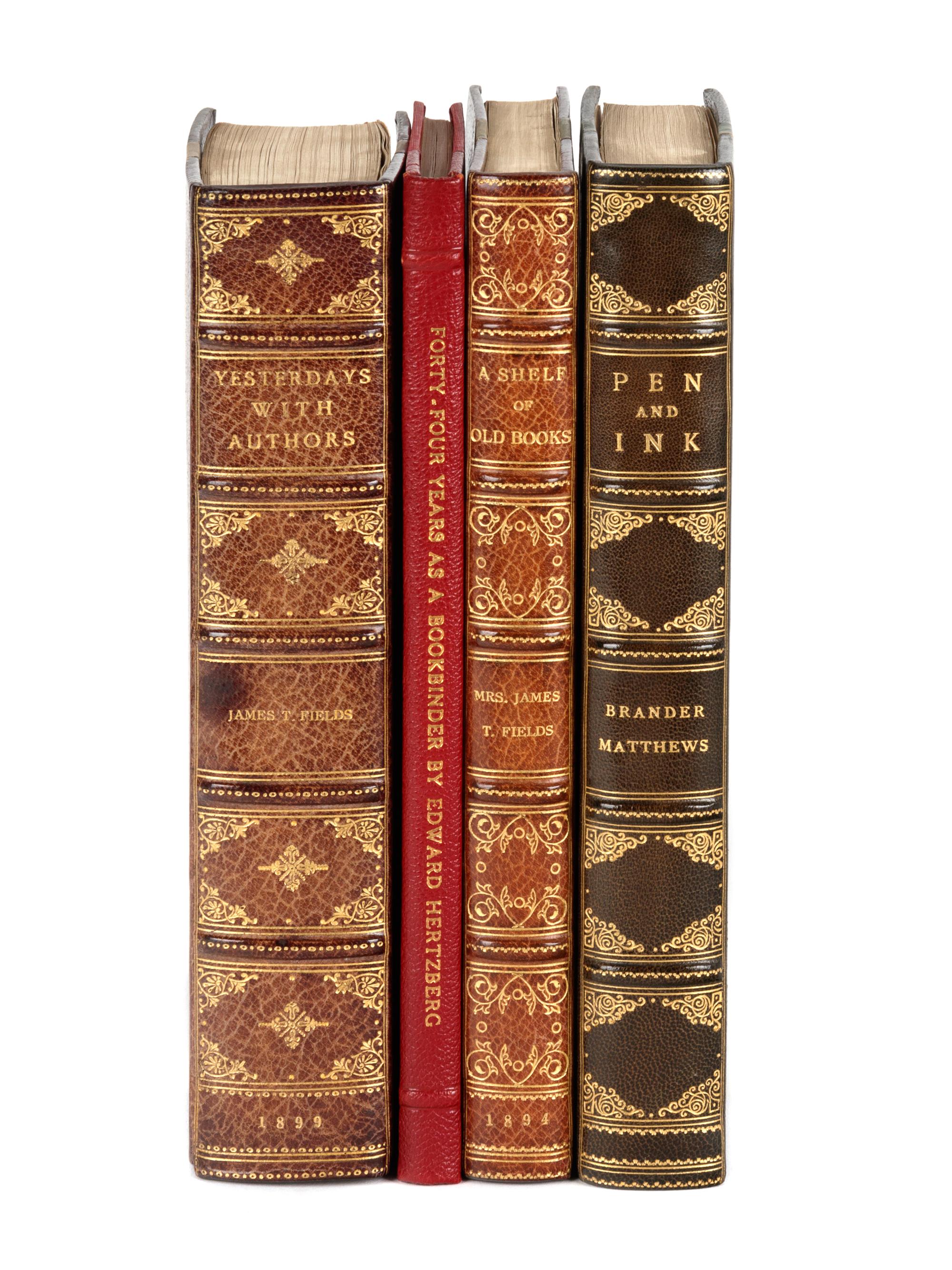 [BOOKS ABOUT BOOKS]. A group of 4 works, comprising:
