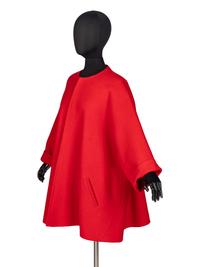 Geoffrey Beene Unlined Wool Swing Jacket