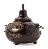 A Japanese Bronze Incense Burner
