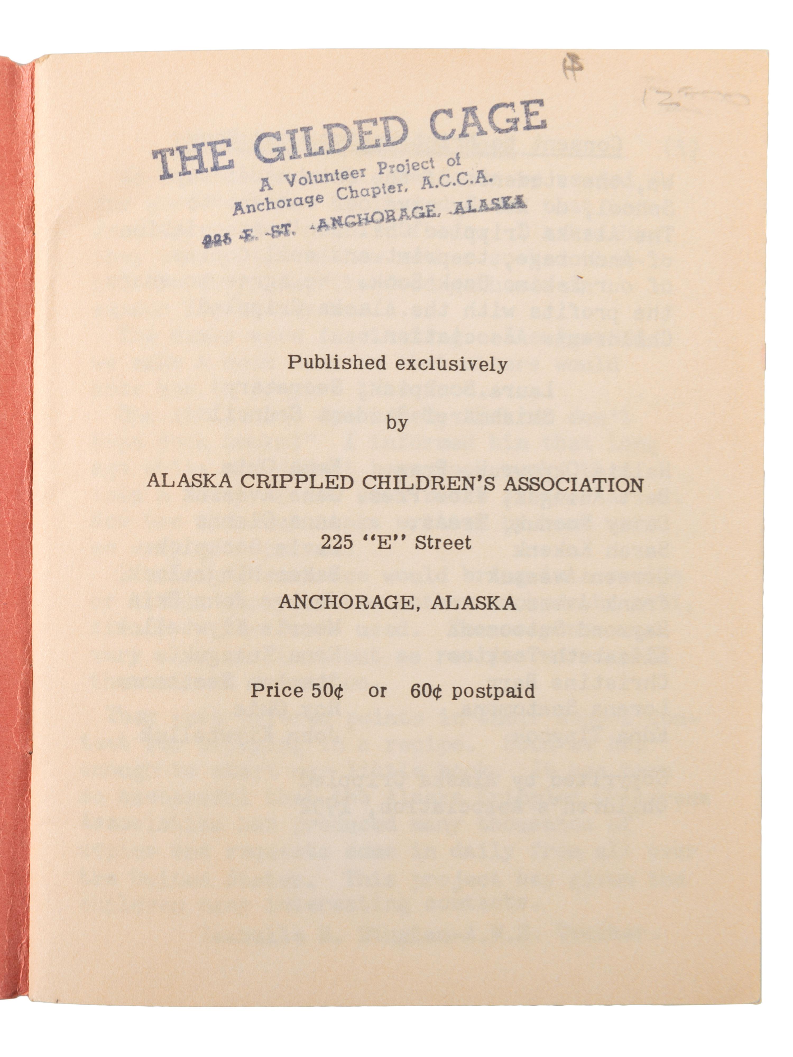 ESKIMO Cookbook, Prepared by Students of Shishmaref Day School, Shishmaref, Alaska. Anchorage, AK: Published by Alaska Crippled Children’s Association, 1952.