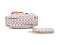 Two Louis Vuitton Damier Azur Items: One Handbag and One Wallet, 2012
