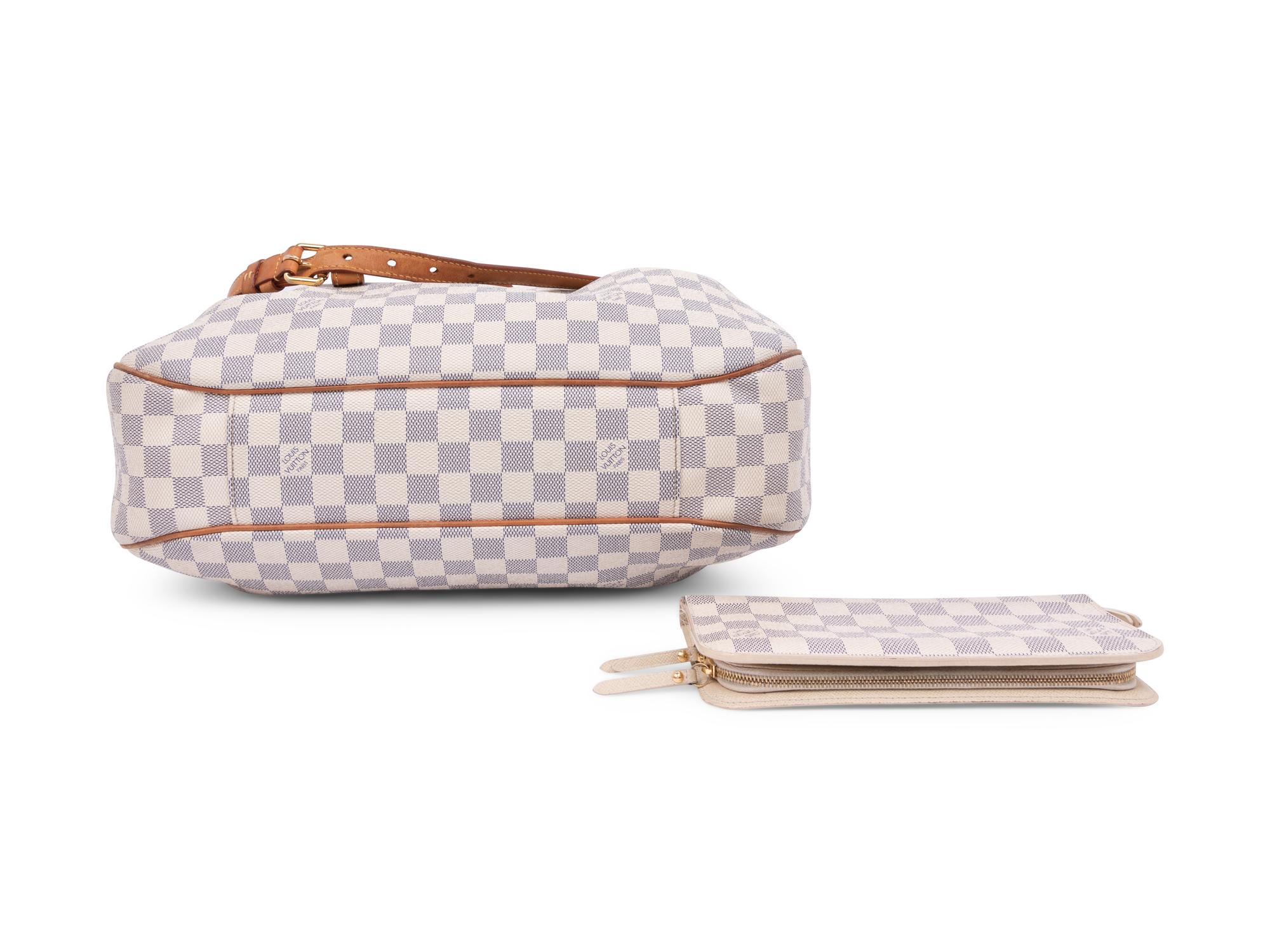 Two Louis Vuitton Damier Azur Items: One Handbag and One Wallet, 2012