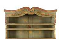 A Scandinavian Painted Step-Back Cupboard
