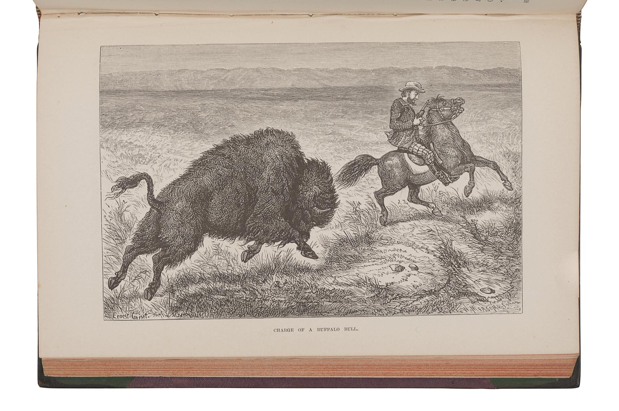 DODGE, Richard Irving (1827-1895). The Hunting Grounds of the Great West. A Description of the Plains, Game, and Indians of the Great North American Desert. Introduction by William Blackmore. London: Chatto & Windus, 1877.