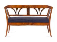 A Biedermeier Marquetry Settee