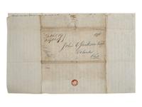 [SLAVERY & ABOLITION]. NORTH, Thomas. Autograph letter signed ("Thos. North"). Bethel, KY, 8 February 1844. Extensive discussion of Ohio abolitionists and enslavement in Kentucky.