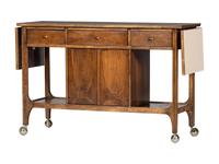 A Broyhill Brasilia Walnut Bar Cart