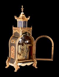 A Chinese Ormolu Quarter-Striking, Musical and Automaton 'Acrobat' Mantel Clock