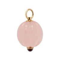 ROSE QUARTZ AND GARNET PENDANT