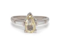 A Platinum and Diamond Ring,