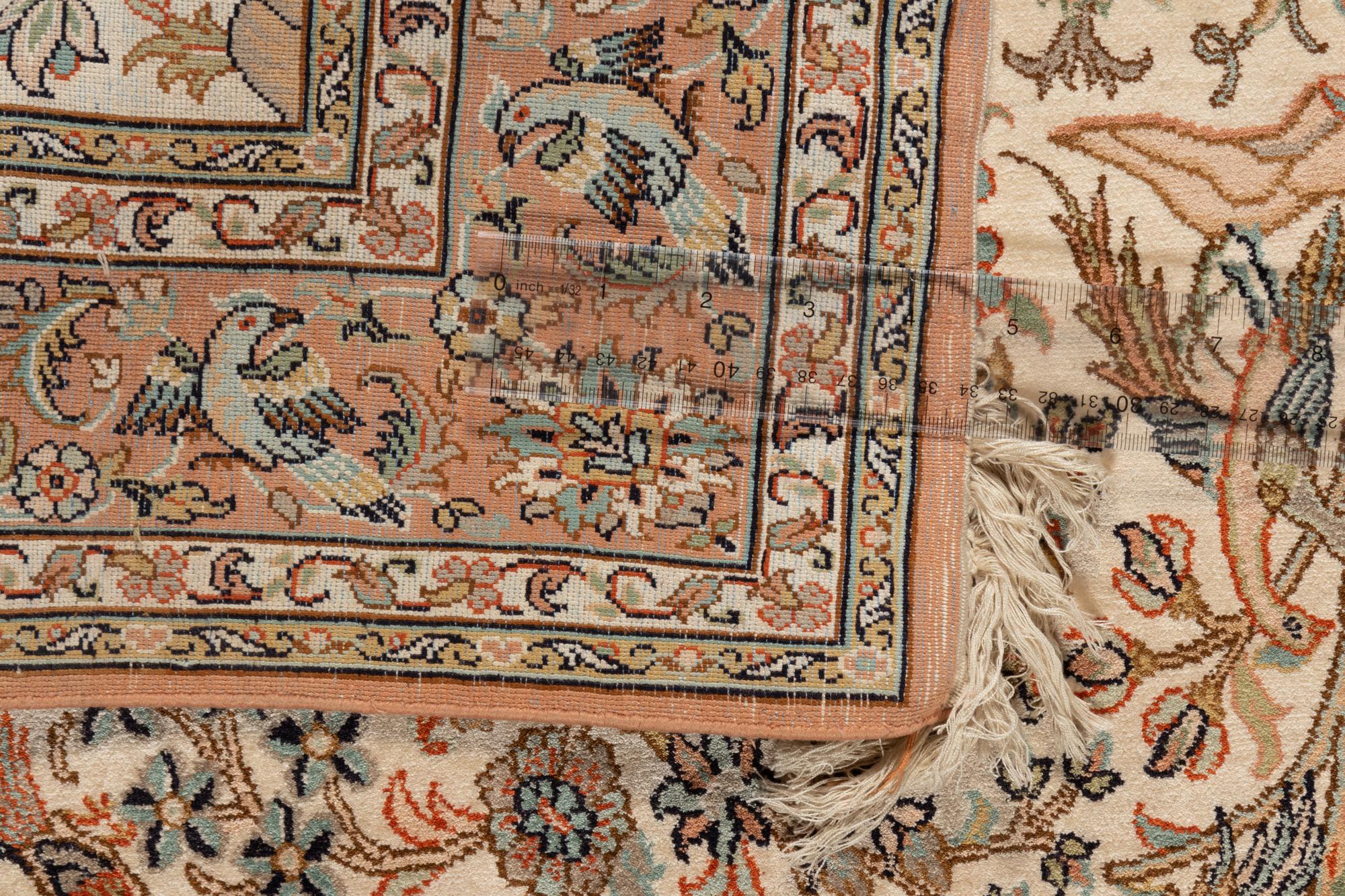 An Indian Silk "Tree of Life" Rug