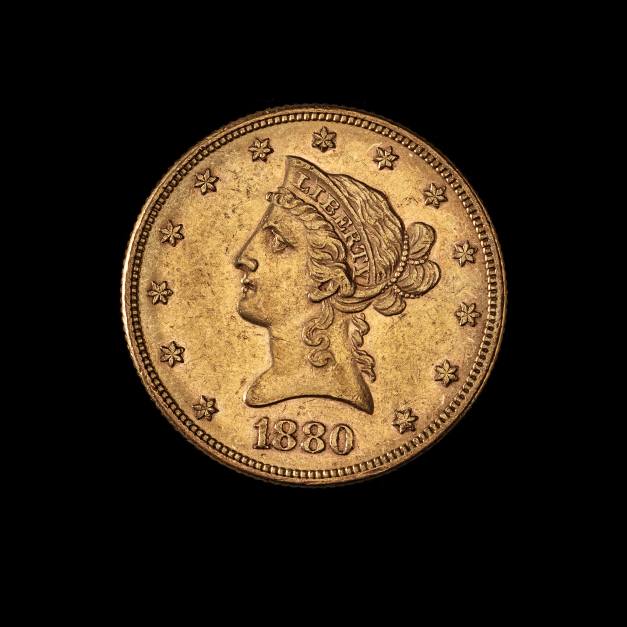 A United States 1880 Liberty Head $10 Gold Coin