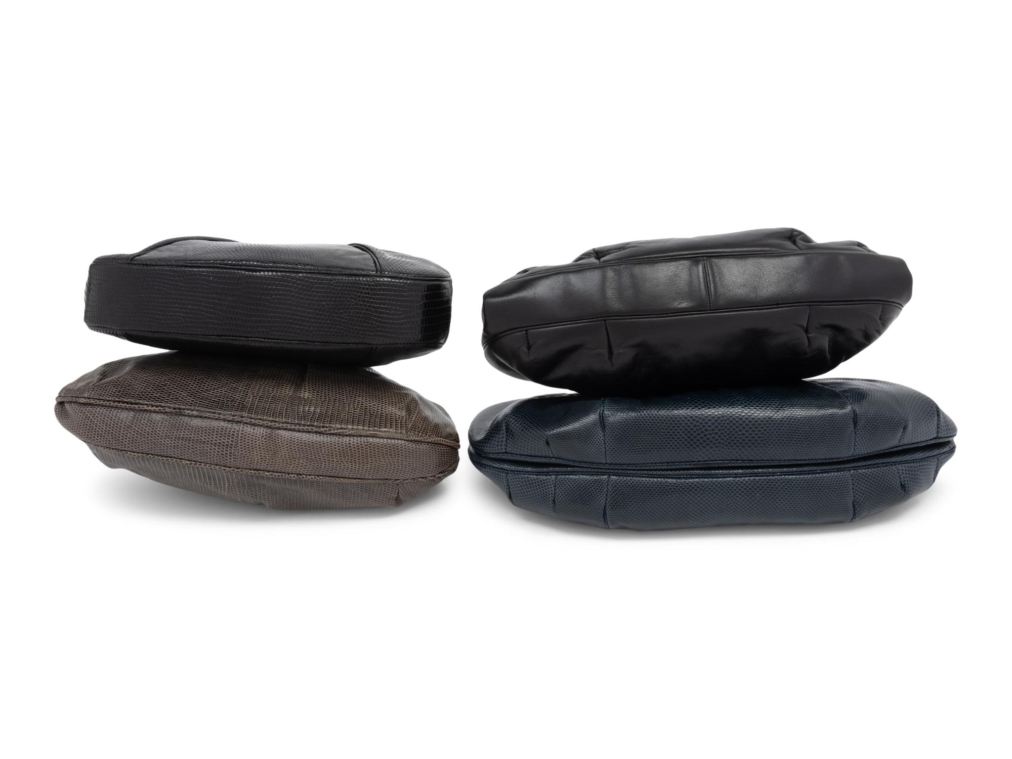 Four Designer Clutches: Three Judith Leiber, One Bottega Veneta