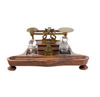 An English Postal Scale and Inkwell