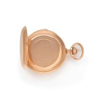 B. HAAS, 18K YELLOW GOLD PERPETUAL CALENDAR, MOON PHASE, MINUTE REPEATER HUNTER CASE POCKET WATCH