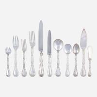 An Extensive French Sterling Silver Flatware Service Puiforcat, Paris, 20th century