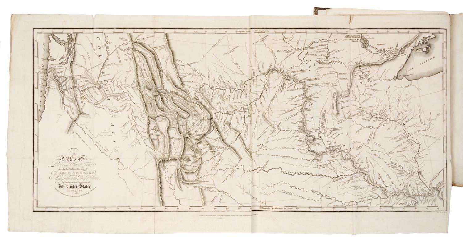 LEWIS, Meriwether and William CLARK. Travels to the Source of the Missouri River... London, 1814. FIRST ENGLISH EDITION.