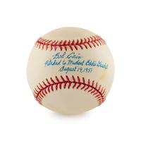 A Bob Cain Pitched to Eddie Gaedel Signed Autograph Baseball (Beckett Authentication Services)