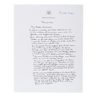 Reagan, Ronald (1911-2004). Photocopied speech signed ("Ronald Reagan"), ca 1995.