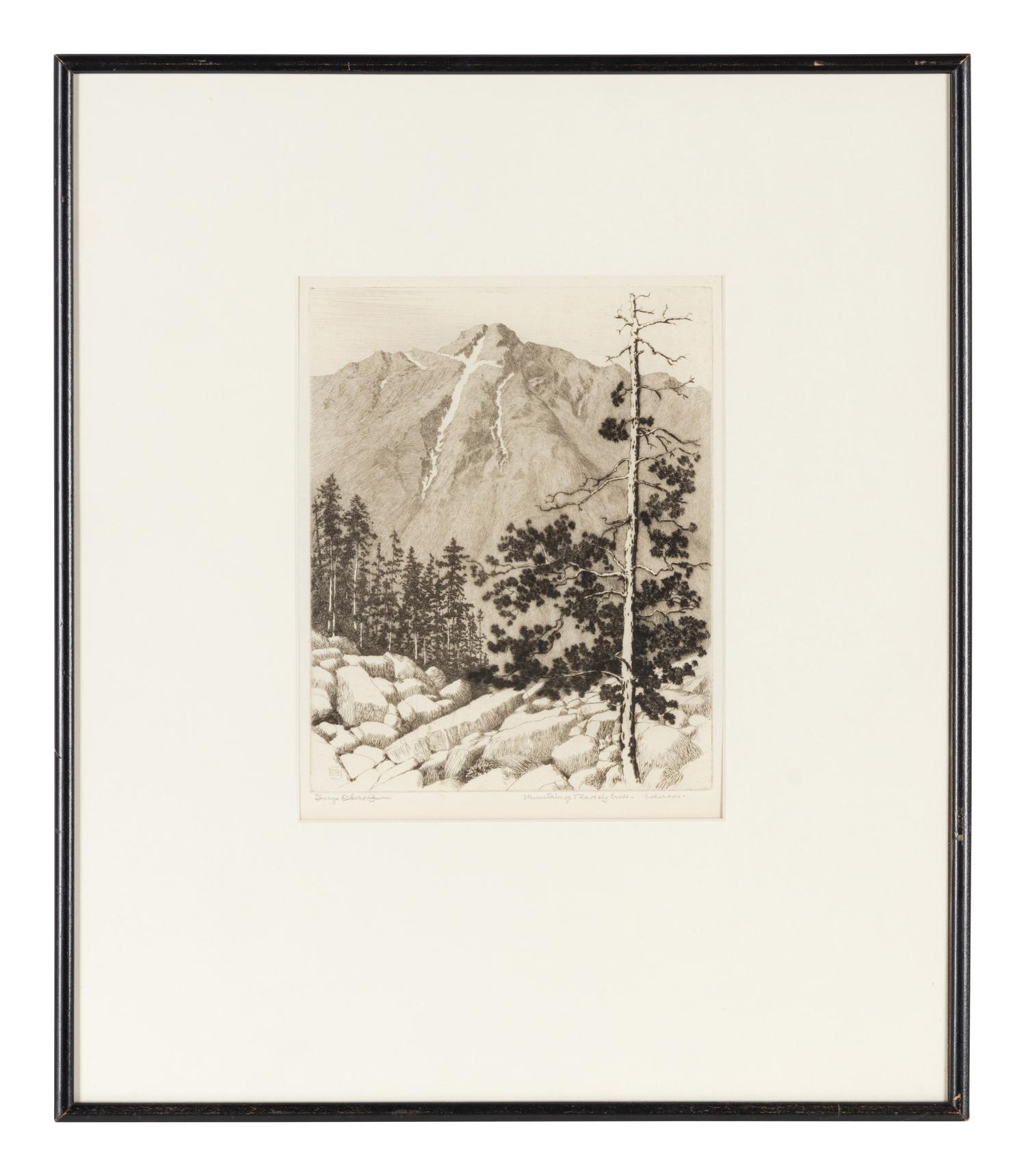 Mountain of the Holy Cross Colorado , together with two untitled works