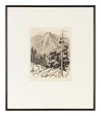 Mountain of the Holy Cross Colorado , together with two untitled works