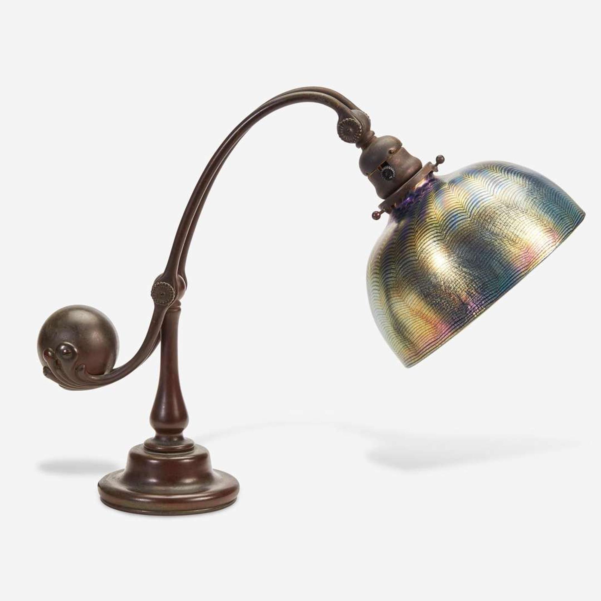 Tiffany Studios A "Counter-Balance" Table Lamp, circa 1905