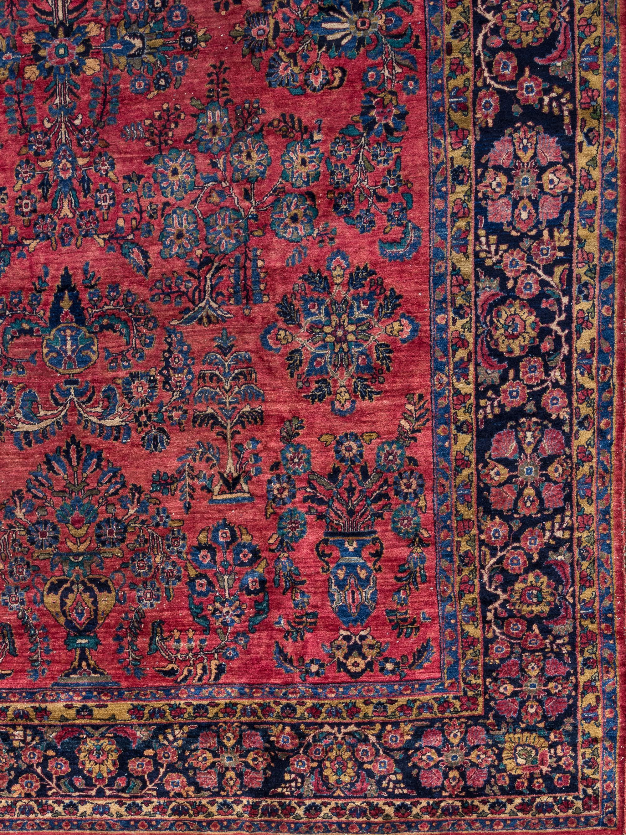 A Sarouk Wool Rug